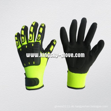 Hi-Viz Farbmechaniker Nitril Palm TPR Handschuh-5054